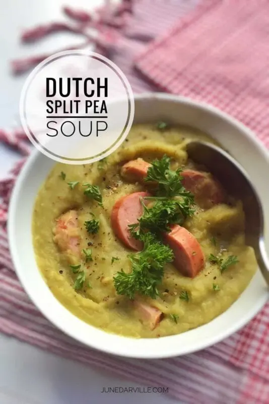 Recipe for Dutch Green Soup. Calorie, chemical composition and nutritional value.