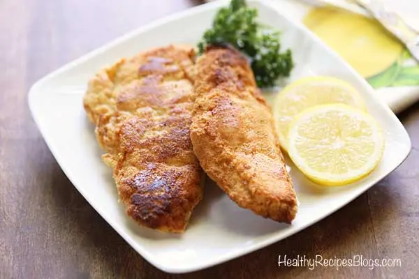 Recipe for Fish Schnitzel. Calorie, chemical composition and nutritional value.