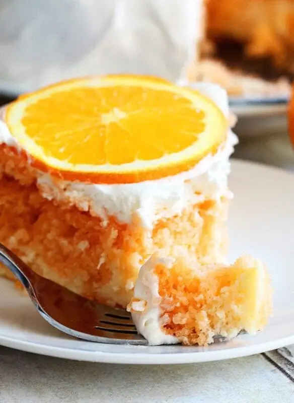 Recipe for Orange Dessert. Calorie, chemical composition and nutritional value.