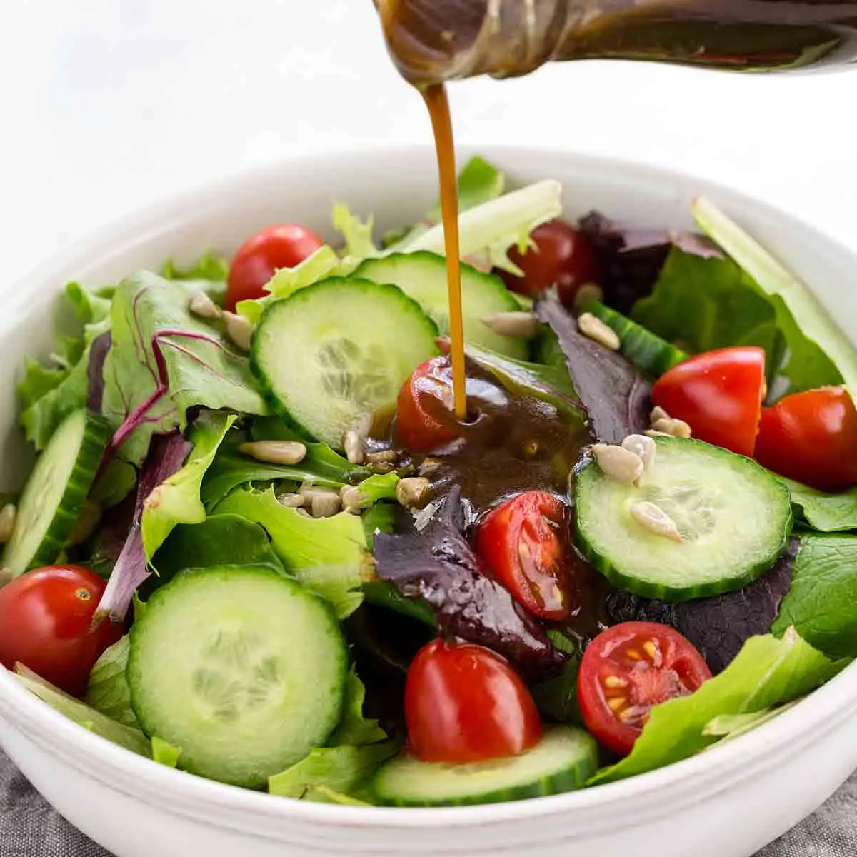 Recipe for Vinaigrette from vegetables and fruits. Calorie, chemical composition and nutritional value.