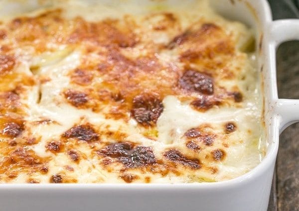 Recipe French Potato Casserole. Calorie, chemical composition and nutritional value.