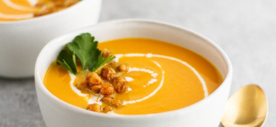 Recipe Milk soup with carrots. Calorie, chemical composition and nutritional value.