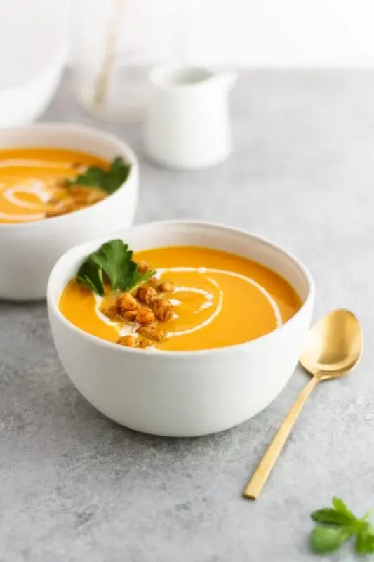 Recipe Milk soup with carrots. Calorie, chemical composition and nutritional value.