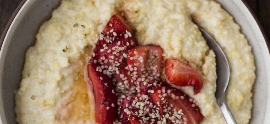 Recipe Millet porridge with dried plums. Calorie, chemical composition and nutritional value.