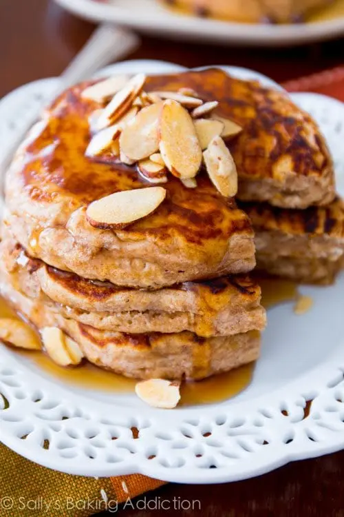 Recipe Oatmeal Pancakes. Calorie, chemical composition and nutritional value.