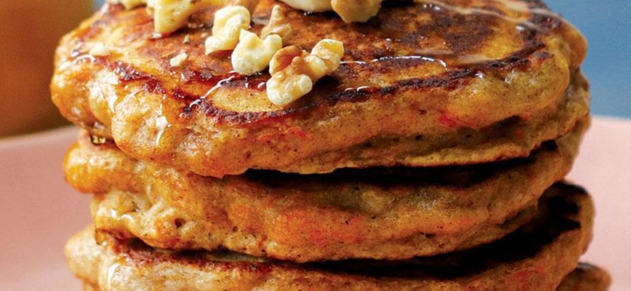 Recipe Pancakes with carrots. Calorie, chemical composition and nutritional value.