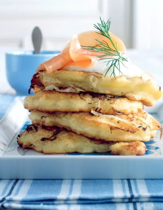 Recipe Pancakes with sauerkraut. Calorie, chemical composition and nutritional value.