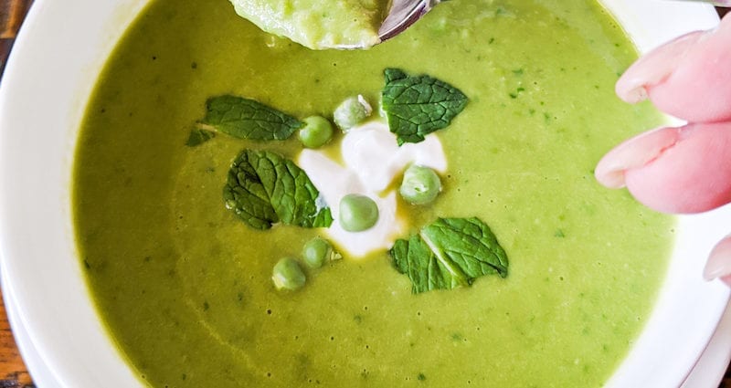 Recipe Pea soup with apples. Calorie, chemical composition and nutritional value.