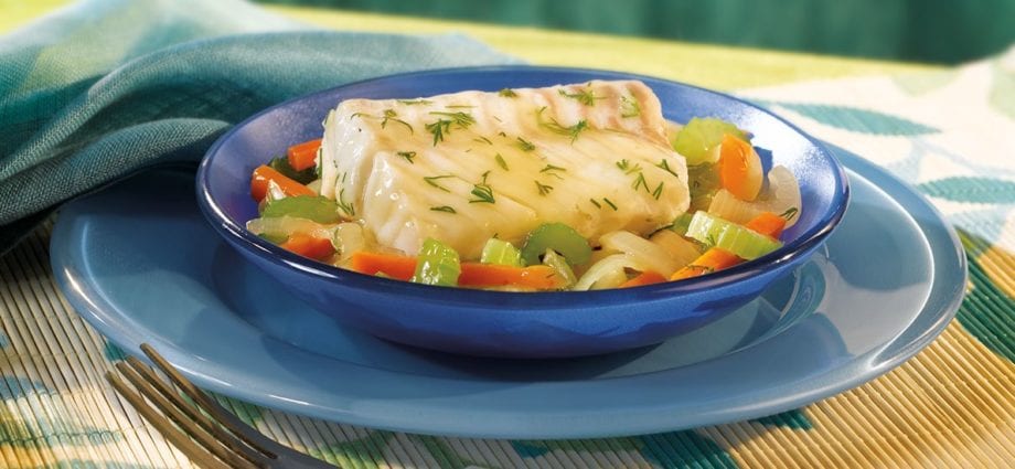 Recipe Poached fish (fillet). Calorie, chemical composition and nutritional value.