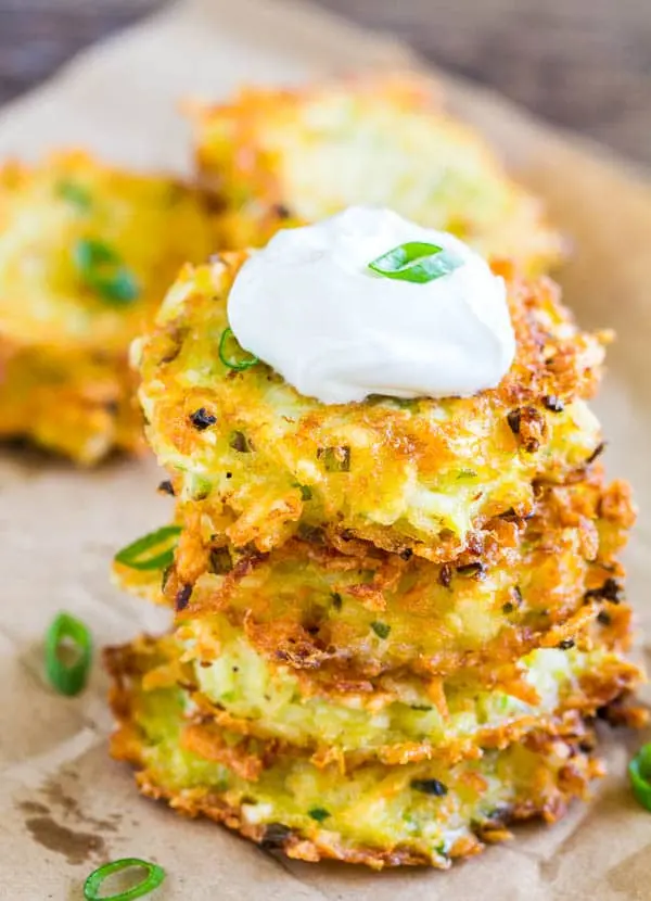 Recipe Potato Pancakes with Cheese. Calorie, chemical composition and nutritional value.