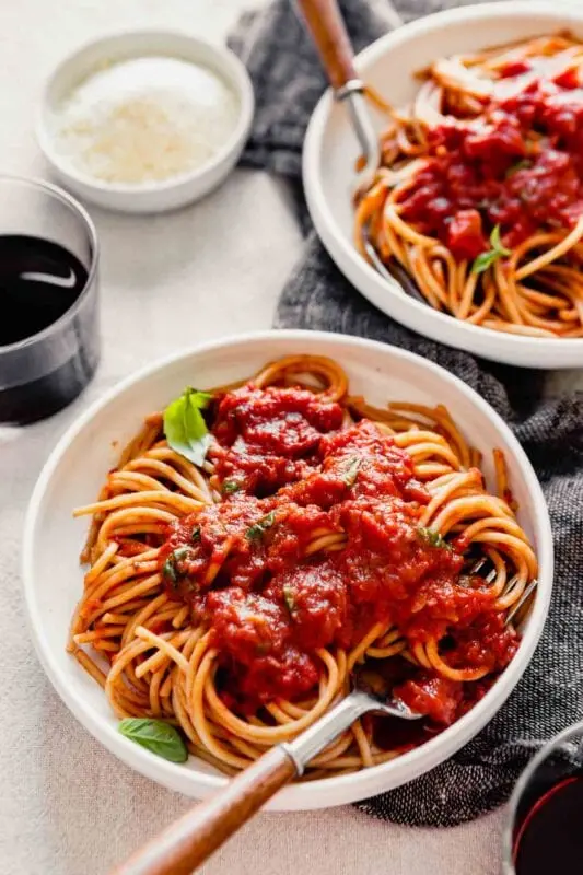 Recipe Red sauce with wine. Calorie, chemical composition and nutritional value.