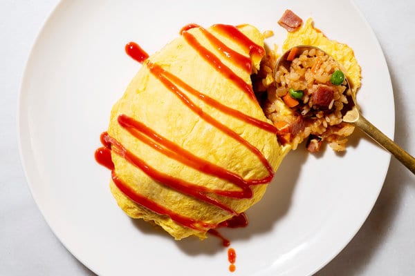 Recept Ryžové omelety s čerešňami. Kalórie, chemické zloženie a výživová hodnota.