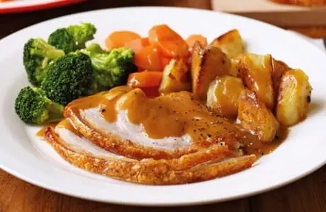 Recipe Roast Pork. Calorie, chemical composition and nutritional value.