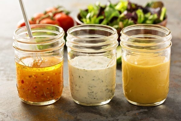 Recipe Salad Dressing. Calorie, chemical composition and nutritional value.