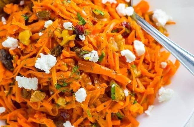 Carrot Salad Recipe. Calorie, chemical composition and nutritional value.