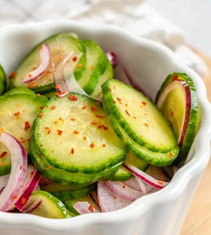 Recipe Salad from pickled cucumbers and beets. Calorie, chemical composition and nutritional value.