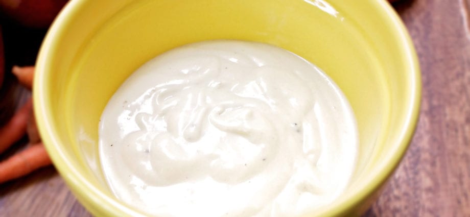 Recipe Sauce mayonnaise with sour cream. Calorie, chemical composition and nutritional value.