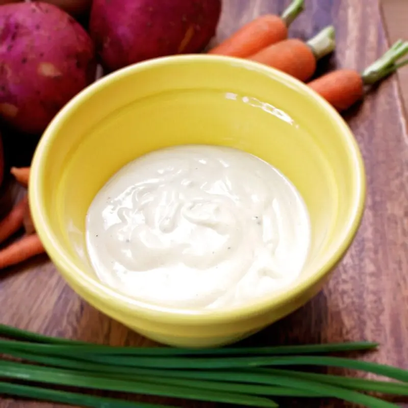 Recipe Sauce mayonnaise with sour cream. Calorie, chemical composition and nutritional value.