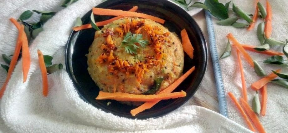 Recipe Semolina porridge with carrots. Calorie, chemical composition and nutritional value.