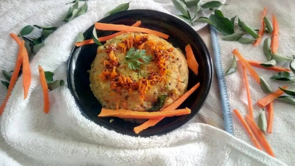 Recipe Semolina porridge with carrots. Calorie, chemical composition and nutritional value.