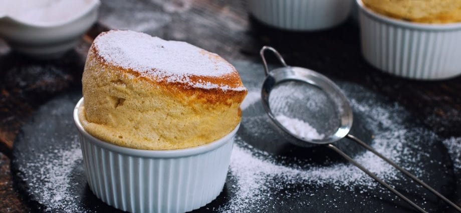 Recipe Vanilla, chocolate, nut soufflé. Calorie, chemical composition and nutritional value.