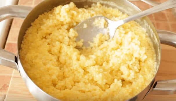 Recipe Viscous millet porridge with pumpkin. Calorie, chemical composition and nutritional value.