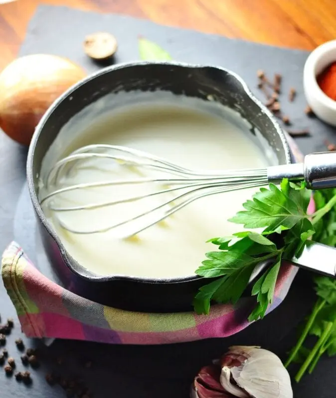 Recipe White Sauce. Calorie, chemical composition and nutritional value.