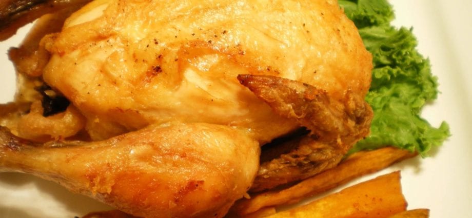 Recipe Whole fried chicken. Calorie, chemical composition and nutritional value.