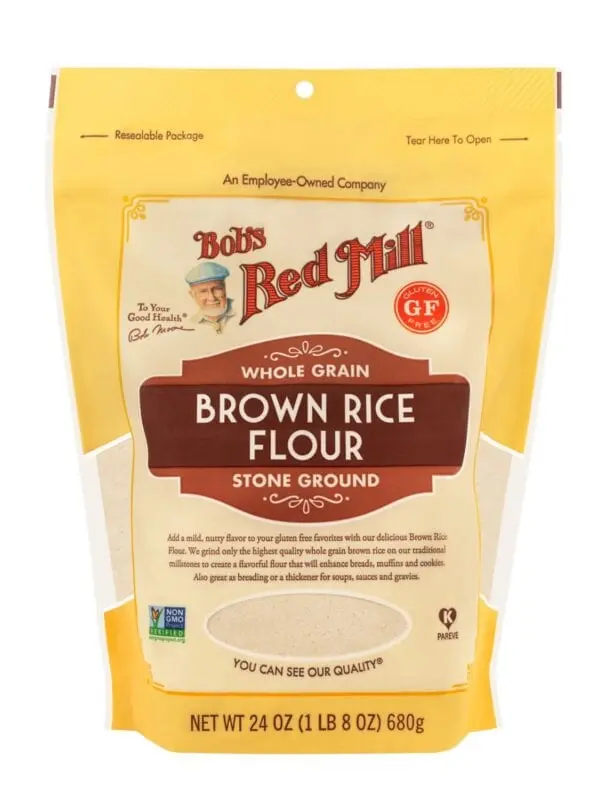 Rice flour, brown