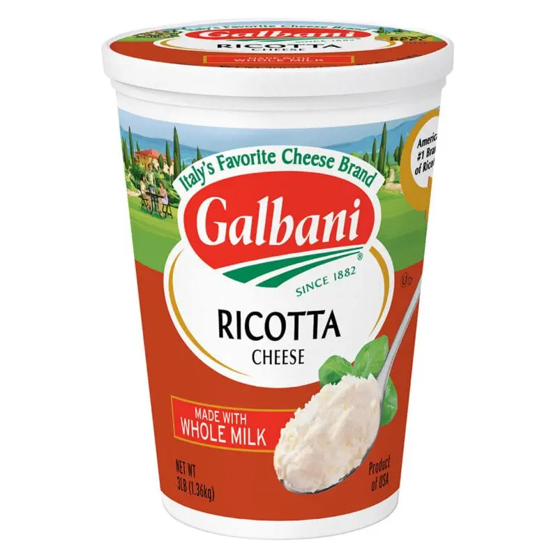 Ricotta cheese 7,9% fat, from partially skim milk, mdzh 31% dry in-ve