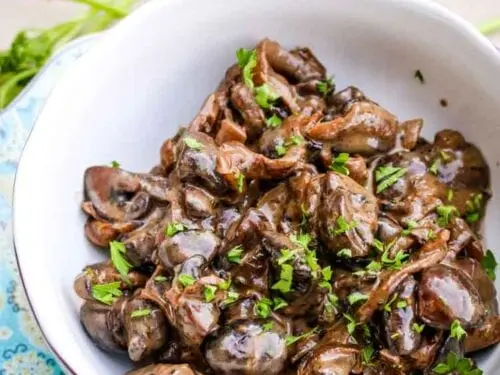 Rustic Mushrooms Recipe. Calorie, chemical composition and nutritional value.