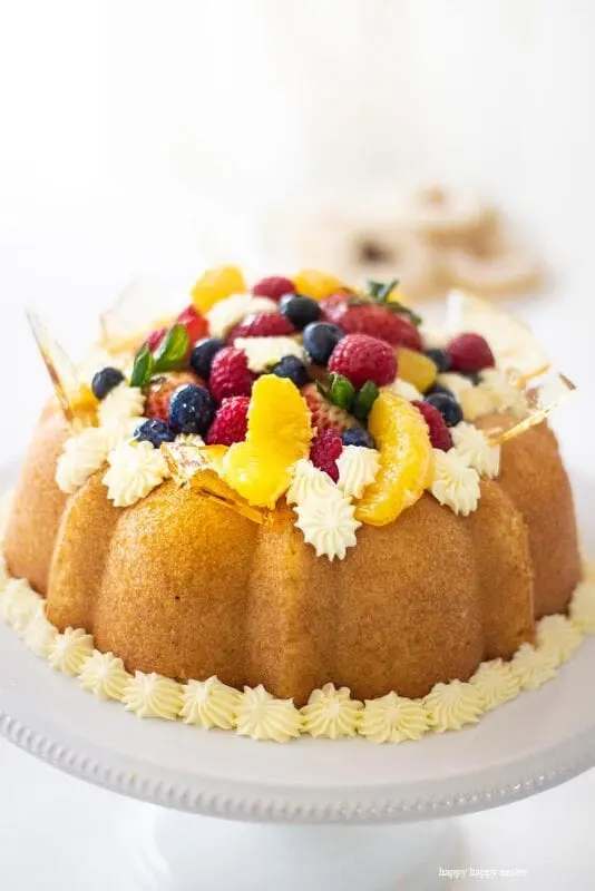 Savarin (French Christmas Cupcake) recipe. Calorie, chemical composition and nutritional value.