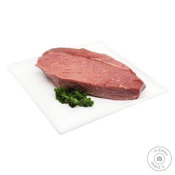 Selected beef, neck pulp, meat with fat removed to 0 ″, fried