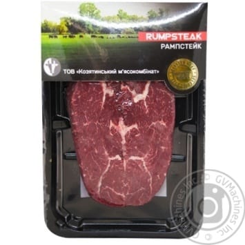 Selected beef, rump, meat with fat removed to 1/8 ″ level, raw