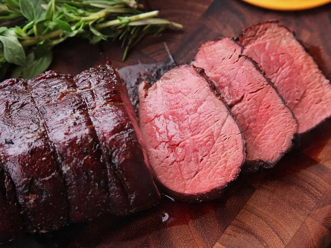 Veal, sirloin, baked
