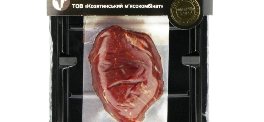 Selected beef, tenderloin, meat with fat removed to 1/8 ″, raw