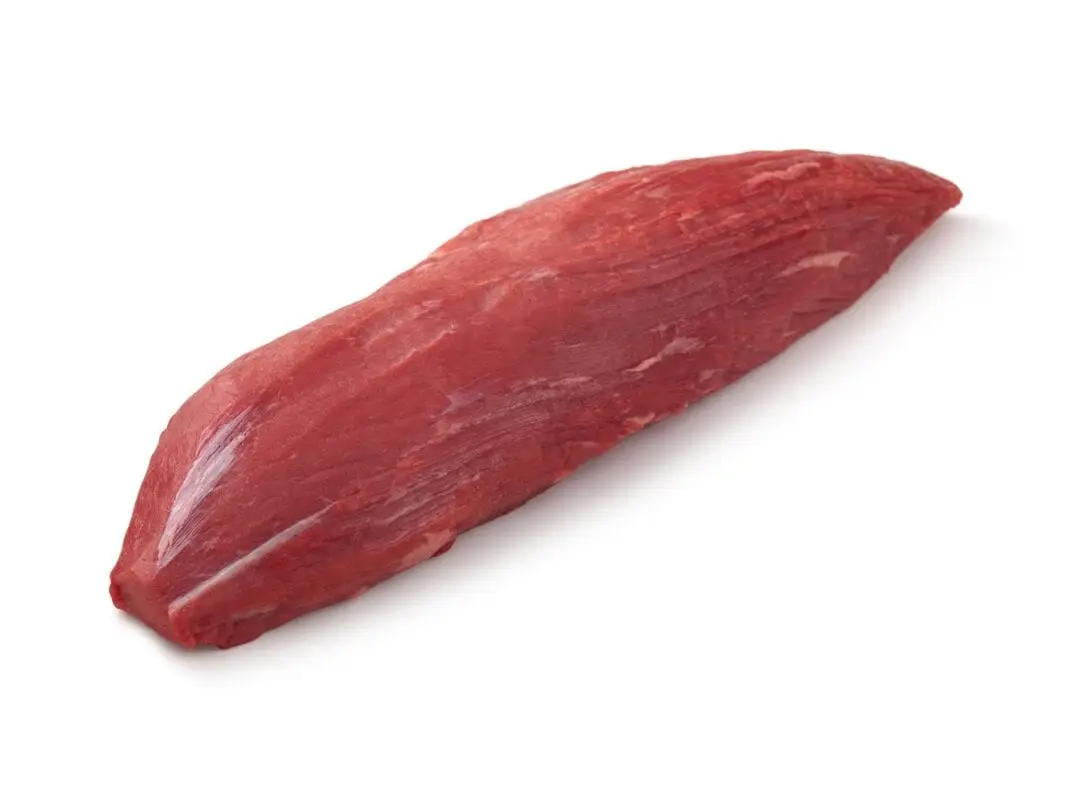 Selected beef, upper shoulder pulp, steak, meat with fat removed to 0 ″, grilled
