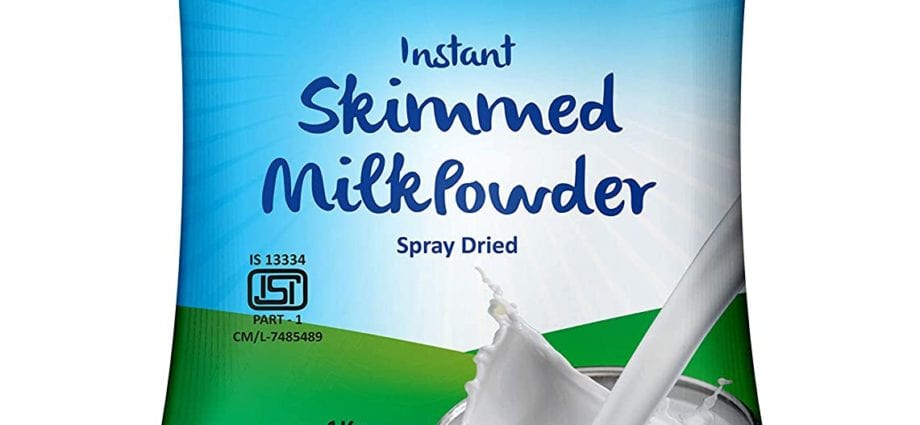 Skimmed milk powder with vitamins A and D