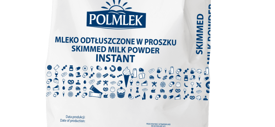 Skimmed milk powder, instant, with vitamins A and D