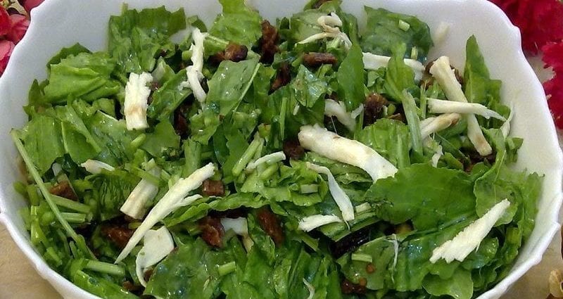 Sorrel Salad Recipe. Calorie, chemical composition and nutritional value.