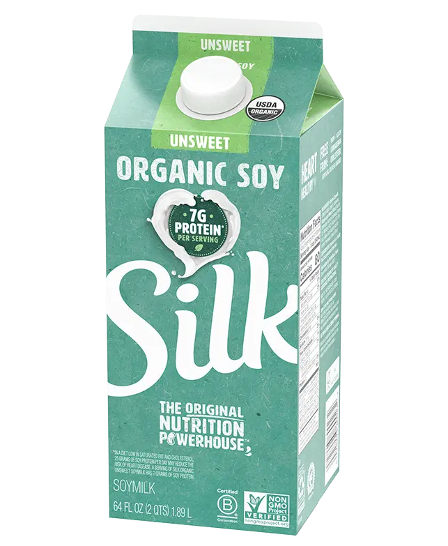 Soy milk, unsweetened, with extra calcium, vitamins A and D