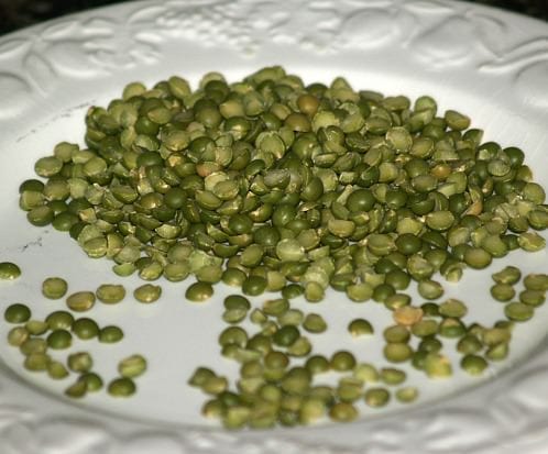 Split Peas, boiled without salt