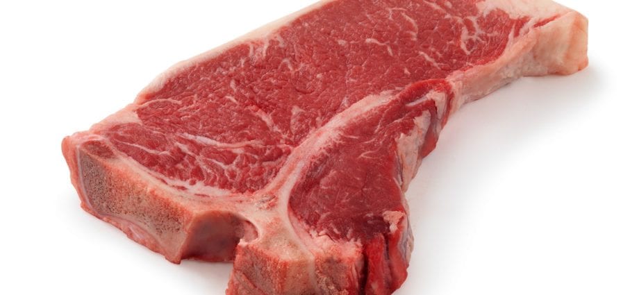 Steak, T-bon, short sirloin, beef, meat only, trimmed to 1/4 ”fat, all varieties, grilled over an open fire