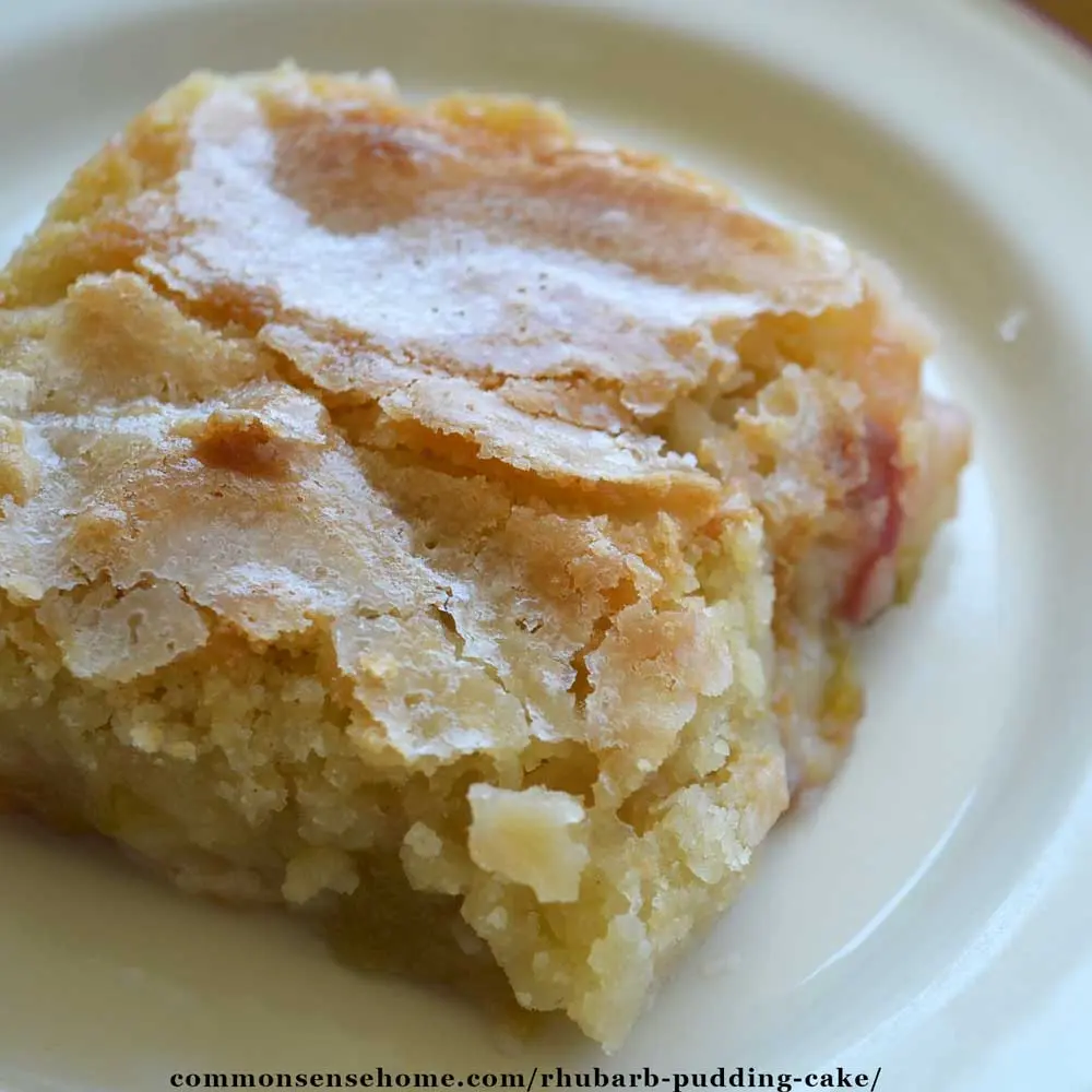 The recipe for rhubarb pudding. Calorie, chemical composition and nutritional value.