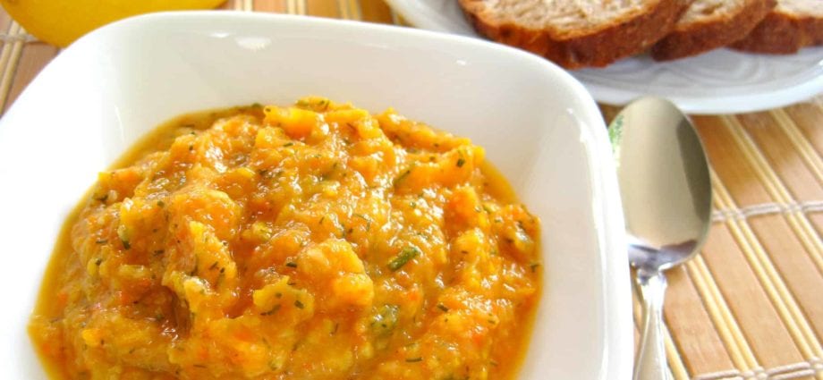 The recipe for squash caviar. Calorie, chemical composition and nutritional value.