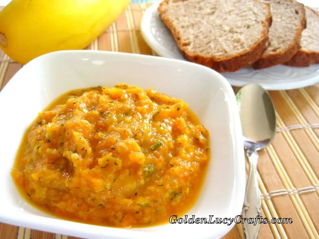 The recipe for squash caviar. Calorie, chemical composition and nutritional value.