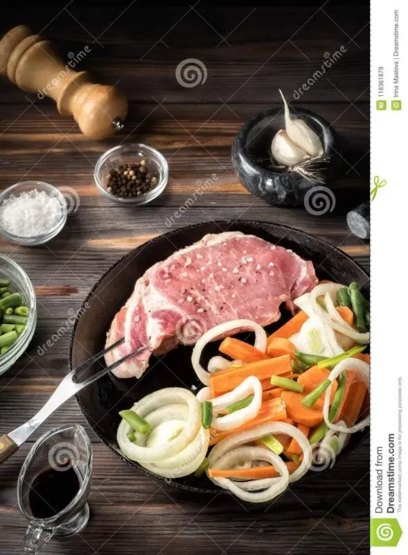Veal, meat set, only meat, boiled