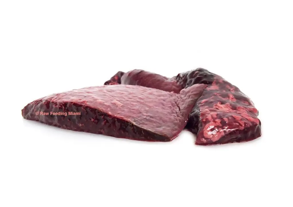 Veal spleen, raw