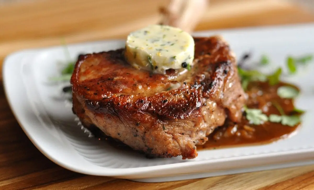 Veal, upper thigh, pan-fried