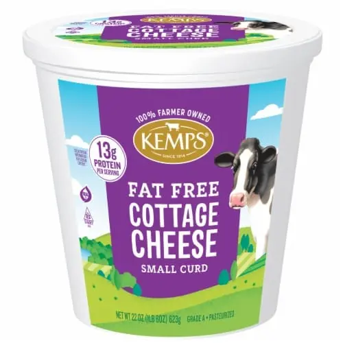 Wet fat-free cottage cheese